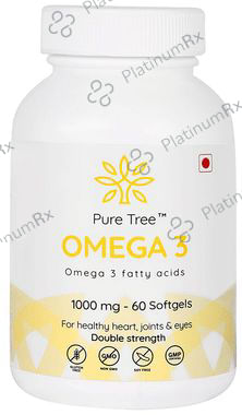 Pure Tree Omega 3 1000mg Softgels