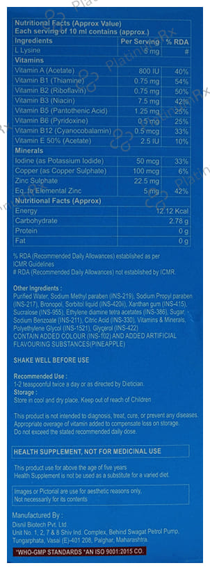 Zincoheal Syrup 200ml