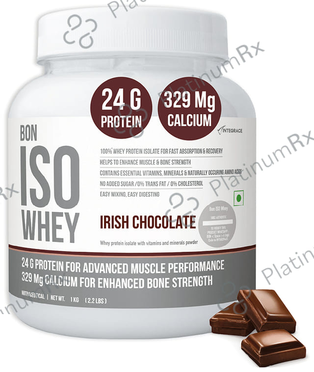 Bon ISO Whey 100% Protein Isolate Irish Chocolate Powder 1kg