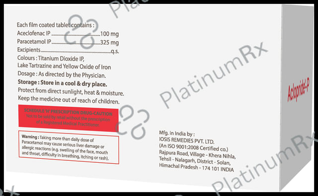 Aclopride 100/325mg P Tablet 10s