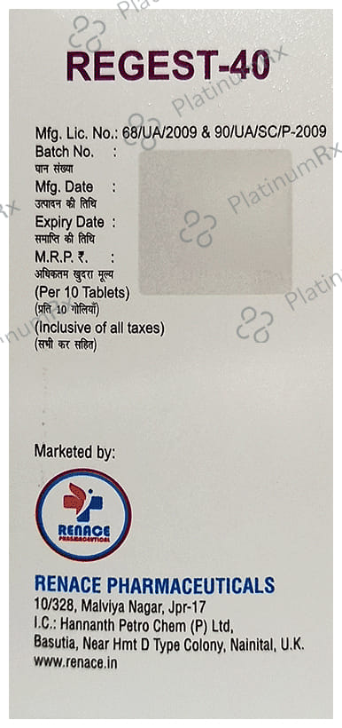 Regest 40 Tablet