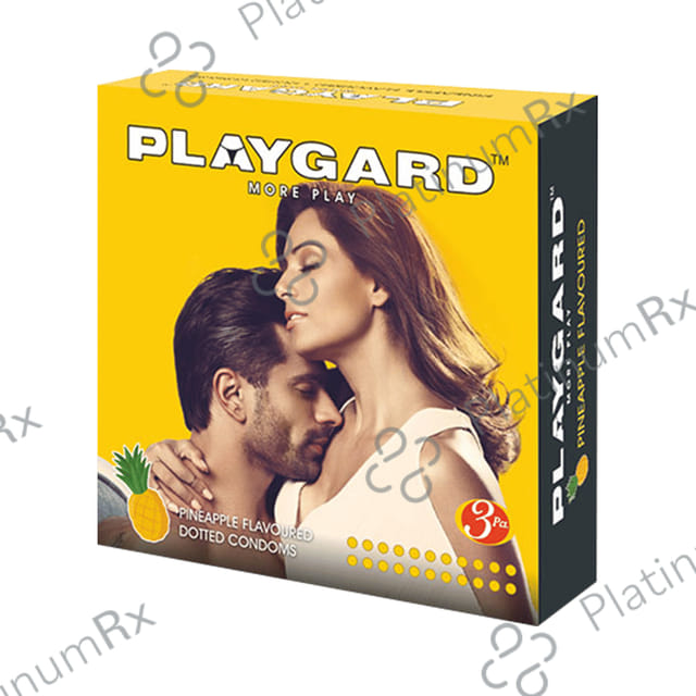 Playgard Pineapple Dotted Condom 3s