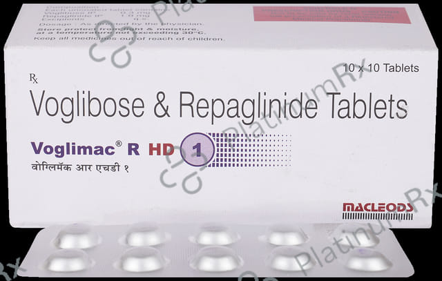 Voglimac R HD 1mg/0.3mg Tablet