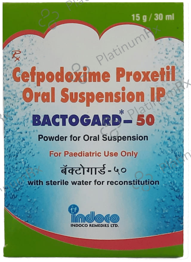 Bactogard 50mg Dry Syrup 30ml
