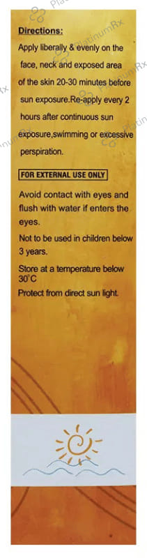 UVGlare Sunscreen SPF 30++ Lotion 70gm