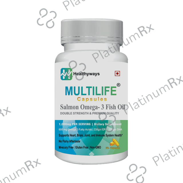 Multilife Salmon Omega 3 Fish Oil Double Strength Capsule 30s