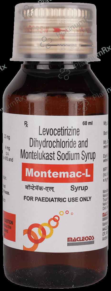 Montemac L 2.5/4mg Syrup 60ml