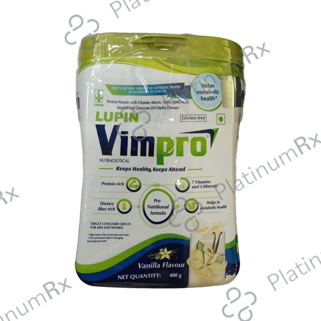 Vimpro Protein with ALA, Inositol & Coenzyme Q10 - Gluten Free - Flavour Powder