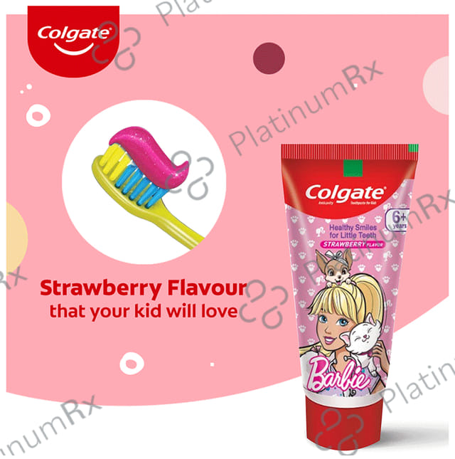 Colgate Anticavity Barbie Toothpaste Strawberry Flavour 80gm
