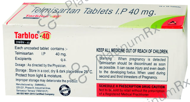 Tarbloc 40mg Tablet