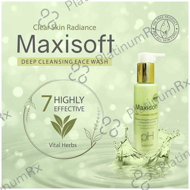 Maxisoft Deep Cleansing Face Wash (100 ml Each) 1 Bottle