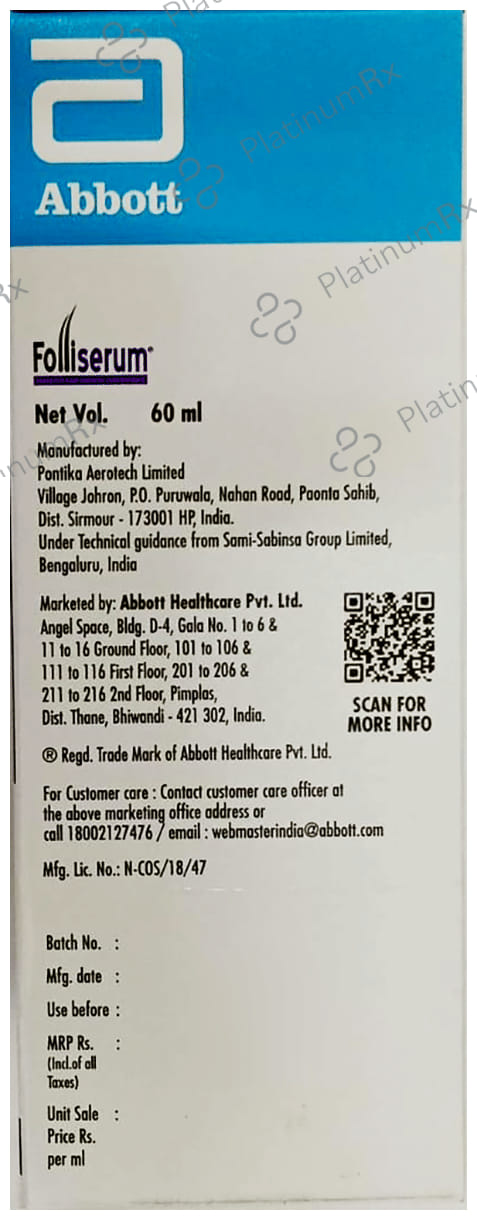 Folliserum Hair Growth Concentrate Serum 60ml
