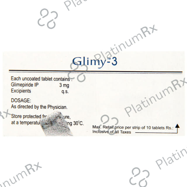Glimy M 3mg Tablet