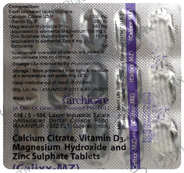 Calixx-MZ Tablet
