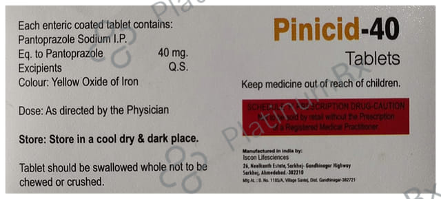 Pinicid 40 Tablet