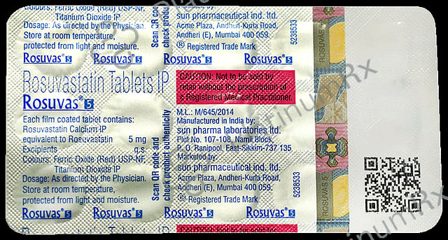 Rosuvas 5mg Tablet 15s