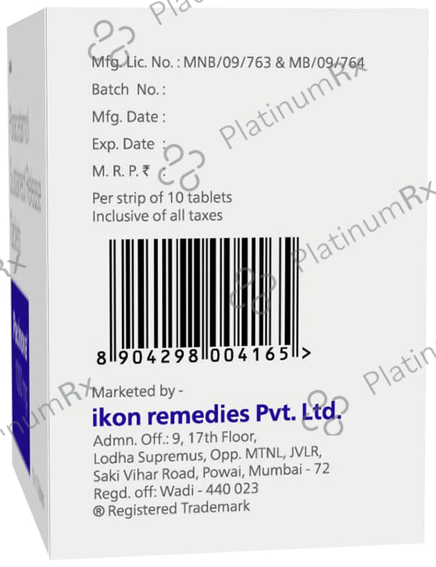 Pacinova 1000mg Tablet 10s