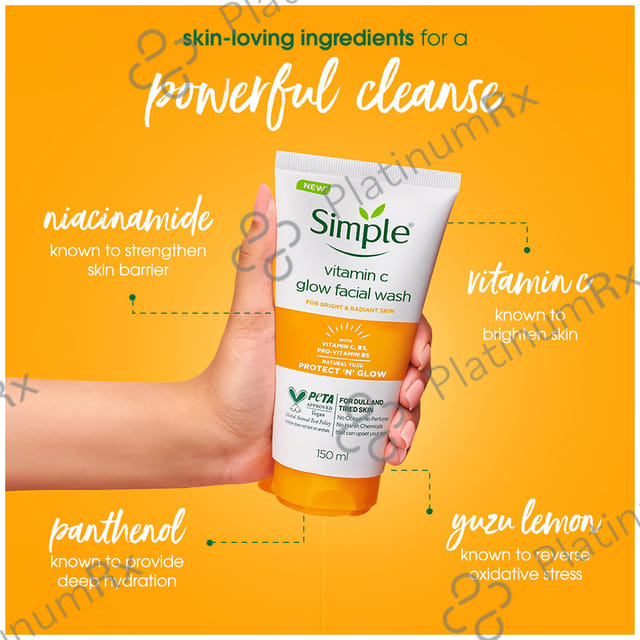 Simple Vitamin C Glow Face Wash