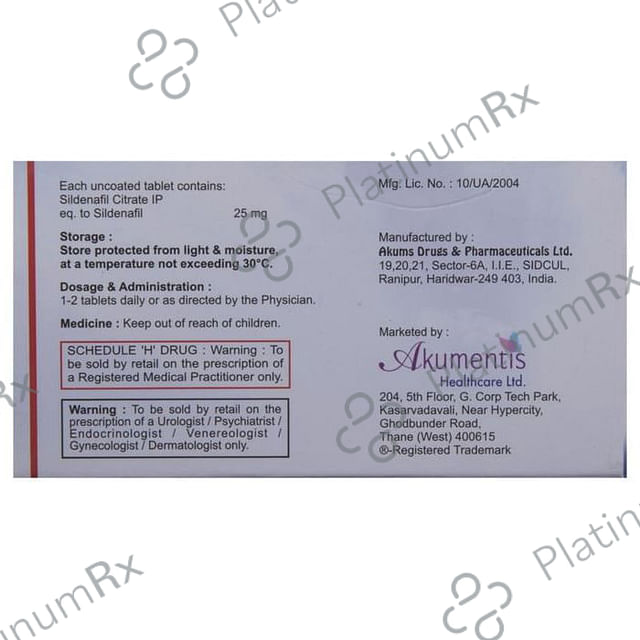 Alivher 25mg Tablet 10s