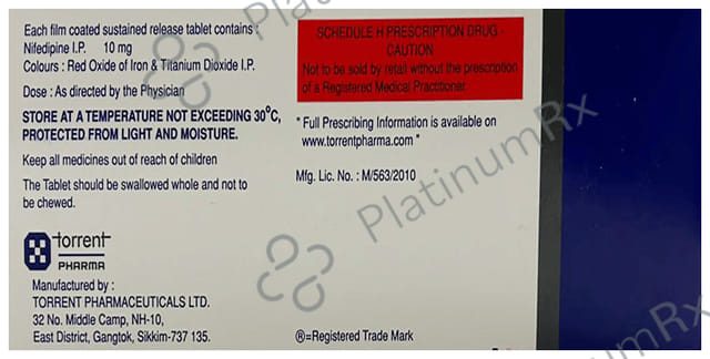 Calcigard Retard 10mg Tablet 15s