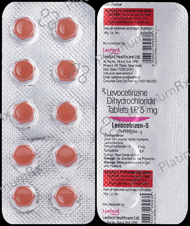 Levocetrizen 5mg Tablet 10s