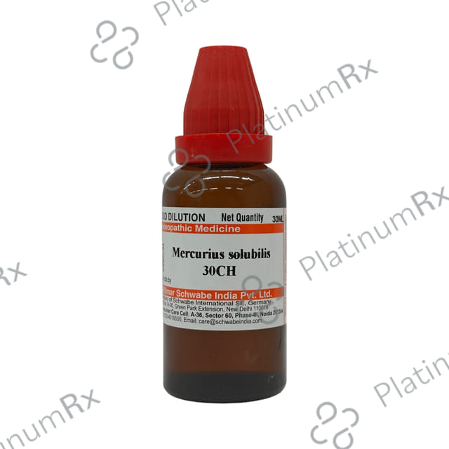 Dr Willmar Schwabe India Mercurius Solubilis Dilution 30 CH