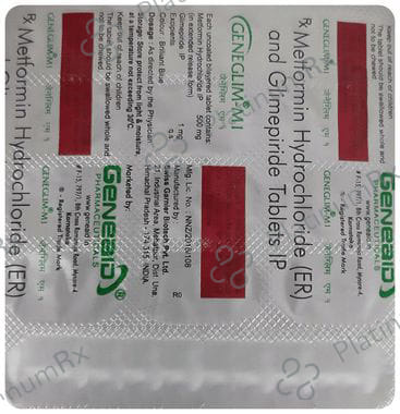 Geneglim M 1/500mg Tablet ER 15s