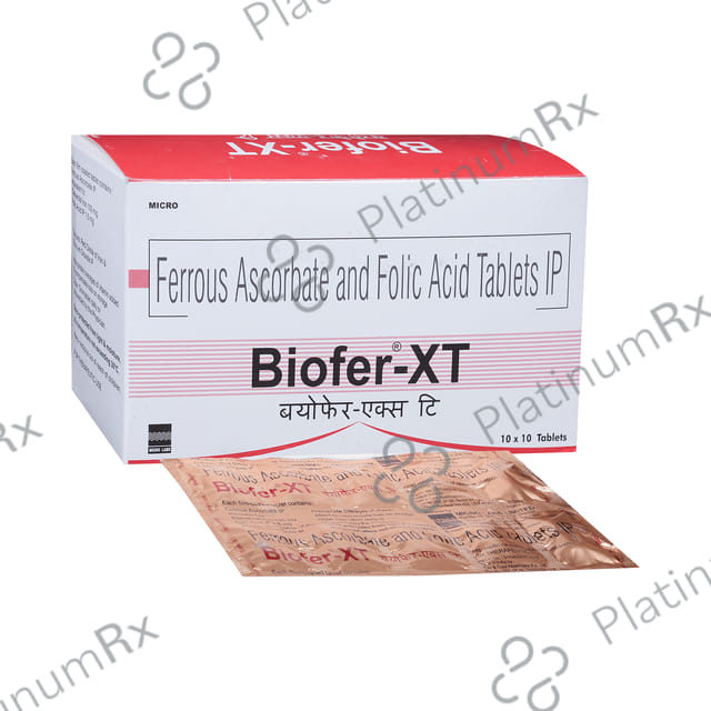 Biofer XT 100mg/1500mcg Tablet 10s