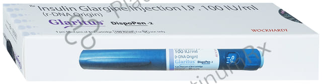 Glaritus Dispopen 2 (100 IU/ml) Disposable Pen 1X3ml