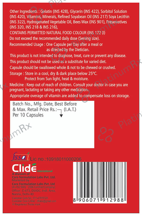 Clide Multipace Soft Gelatin Capsule