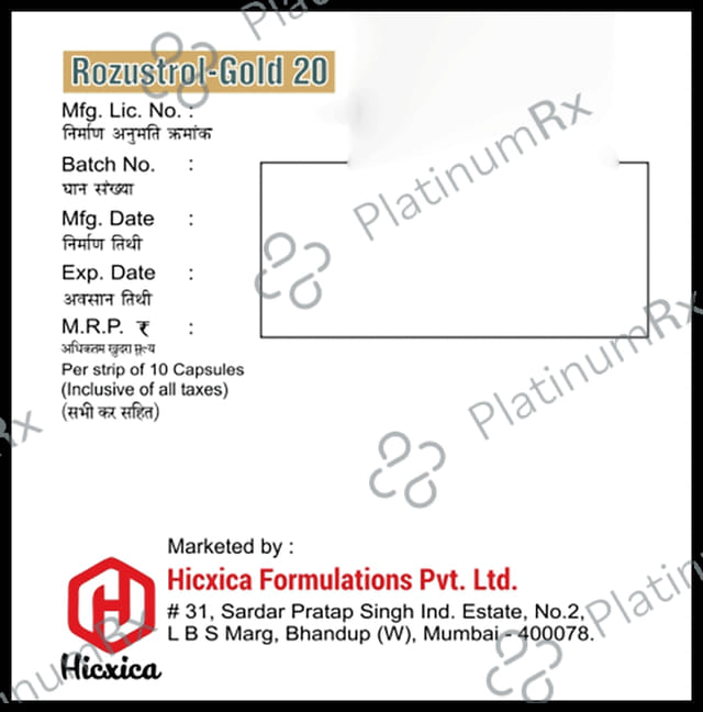 Rozustrol-Gold 20 Capsule