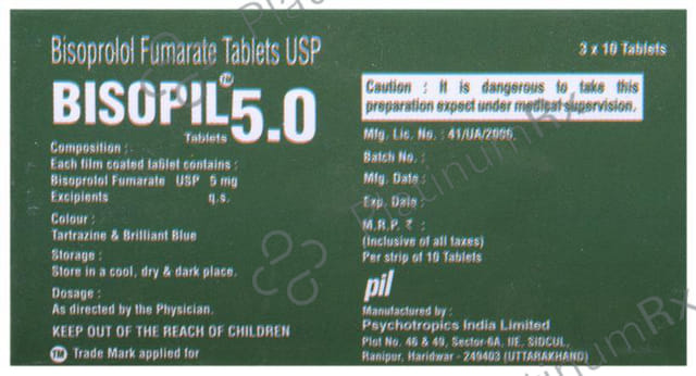 Bisopil 5.0mg Tablet 10s