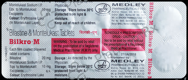 Bilkro M 20/10mg Tablet 10s