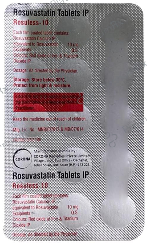 Rosuless 10mg Tablet 15s