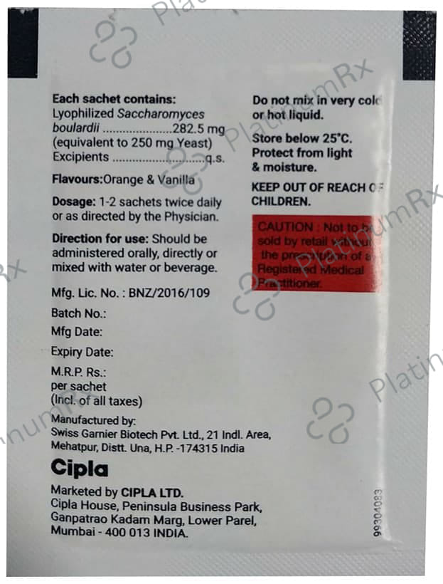 Biozora Orange & Vanilla Flavour Gluten Free Powder 1s