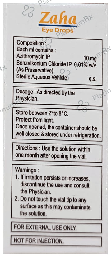 Zaha 1% Eye Drop 3ml