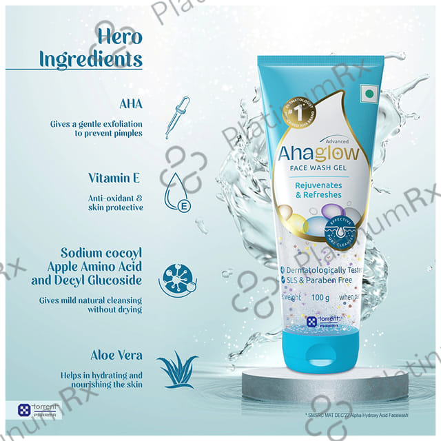 Ahaglow Advanced Skin Rejuvenating Face Wash 100gm