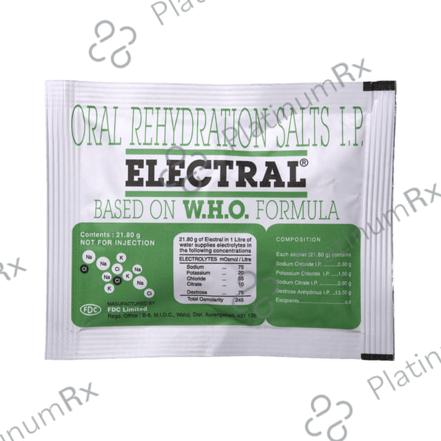 Electral ORS Orange Flavour Powder 21.8gm
