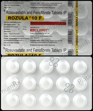Rozula F 160/10mg Tablet 15s