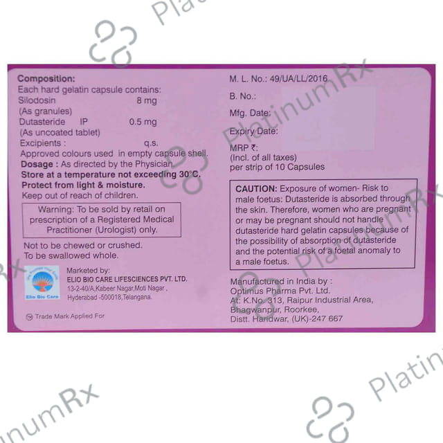 Siloin D 8mg/0.5mg Tablet