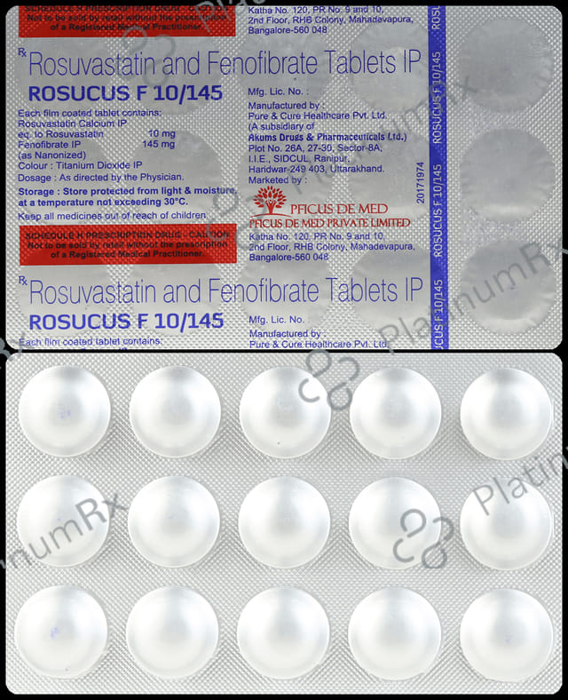 Rosucus F 145/10mg Tablet 15s