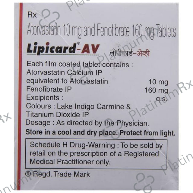 Lipicard AV 10/160mg Tablet 10s