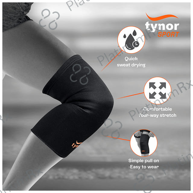 Tynor Knee Cap Air Medium Orange & Black 2s