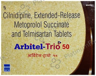 Arbitel Trio 50 10/50/40mg Tablet ER 15s
