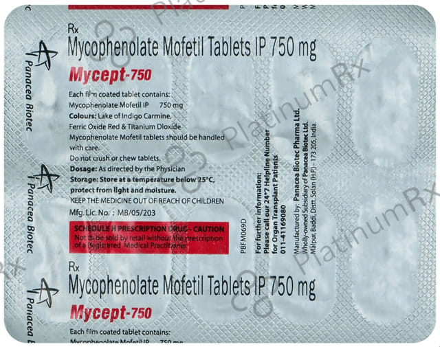 Mycept 750mg Tablet 10s