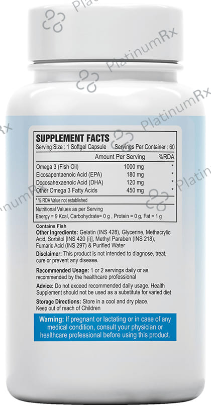 Alpspure Nutra Omega 3 Fish Oil 1000mg Softgel Capsule 60s