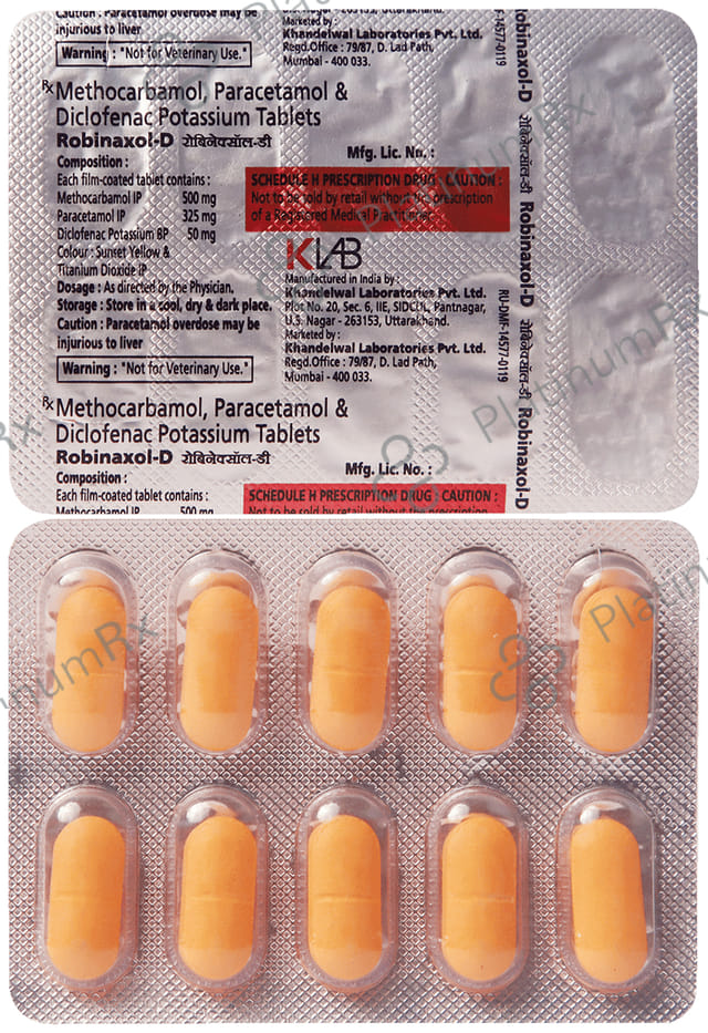 Robinaxol D 50 mg/325 mg/500 mg Tablet 10s
