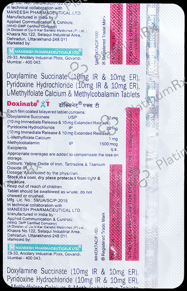 Doxinate XT Tablet ER 15s