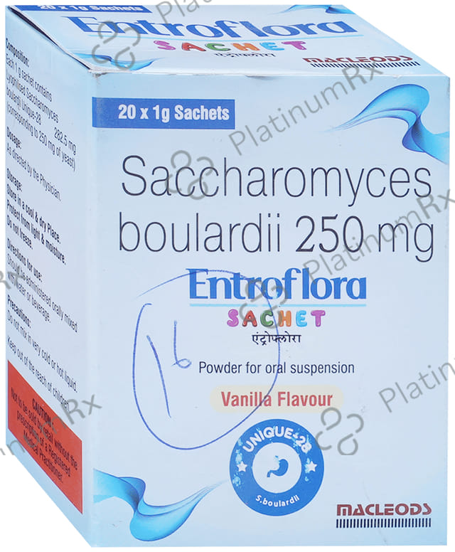 Entroflora 282.5mg Vanilla Sachet 1gm
