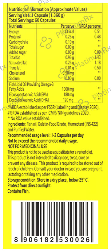 Seacod Omega 3 Fish Oil 1000mg Capsule 60s